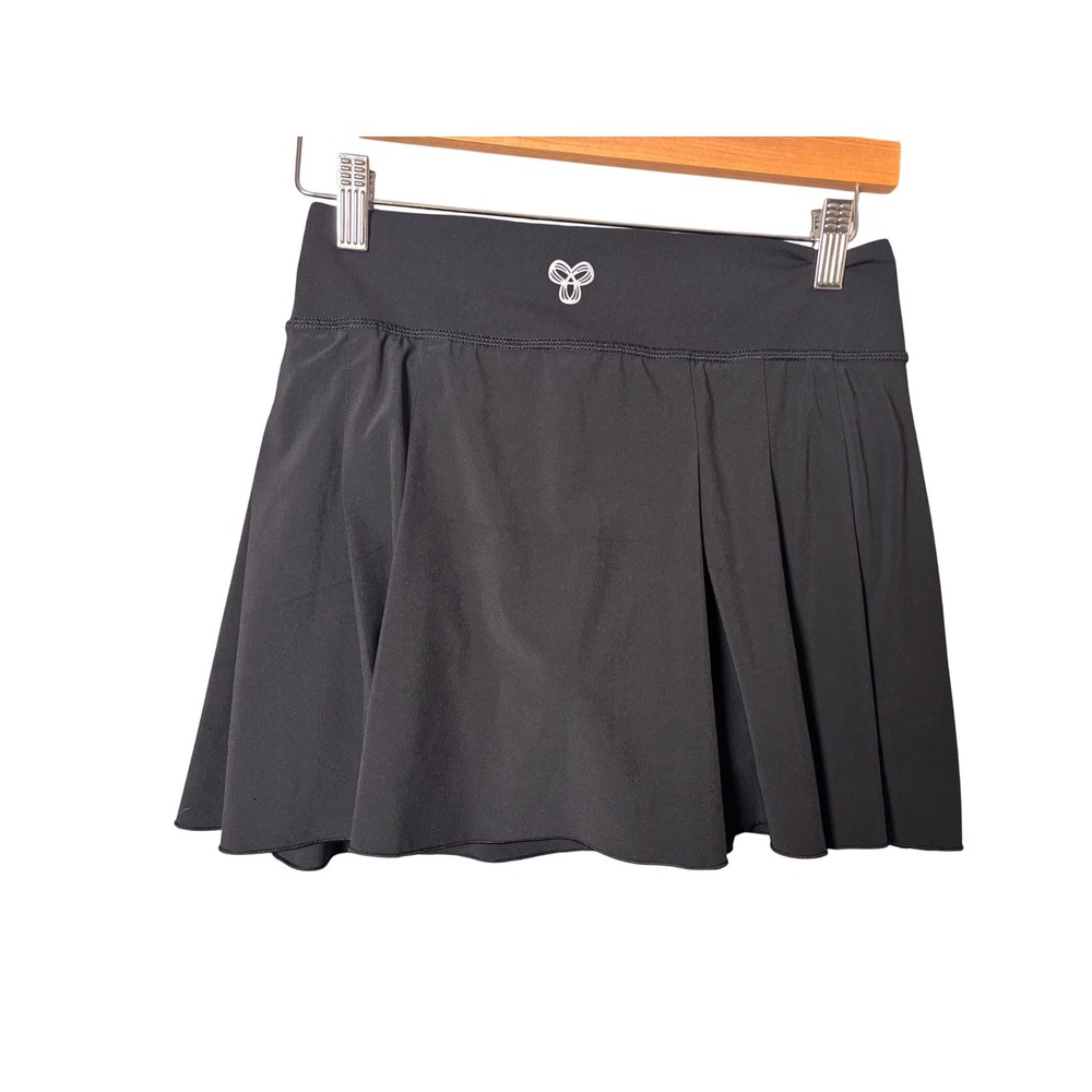 TnAction Women Skort S Black Pleated Athletic Tennis Skirt Sporty Athleisure